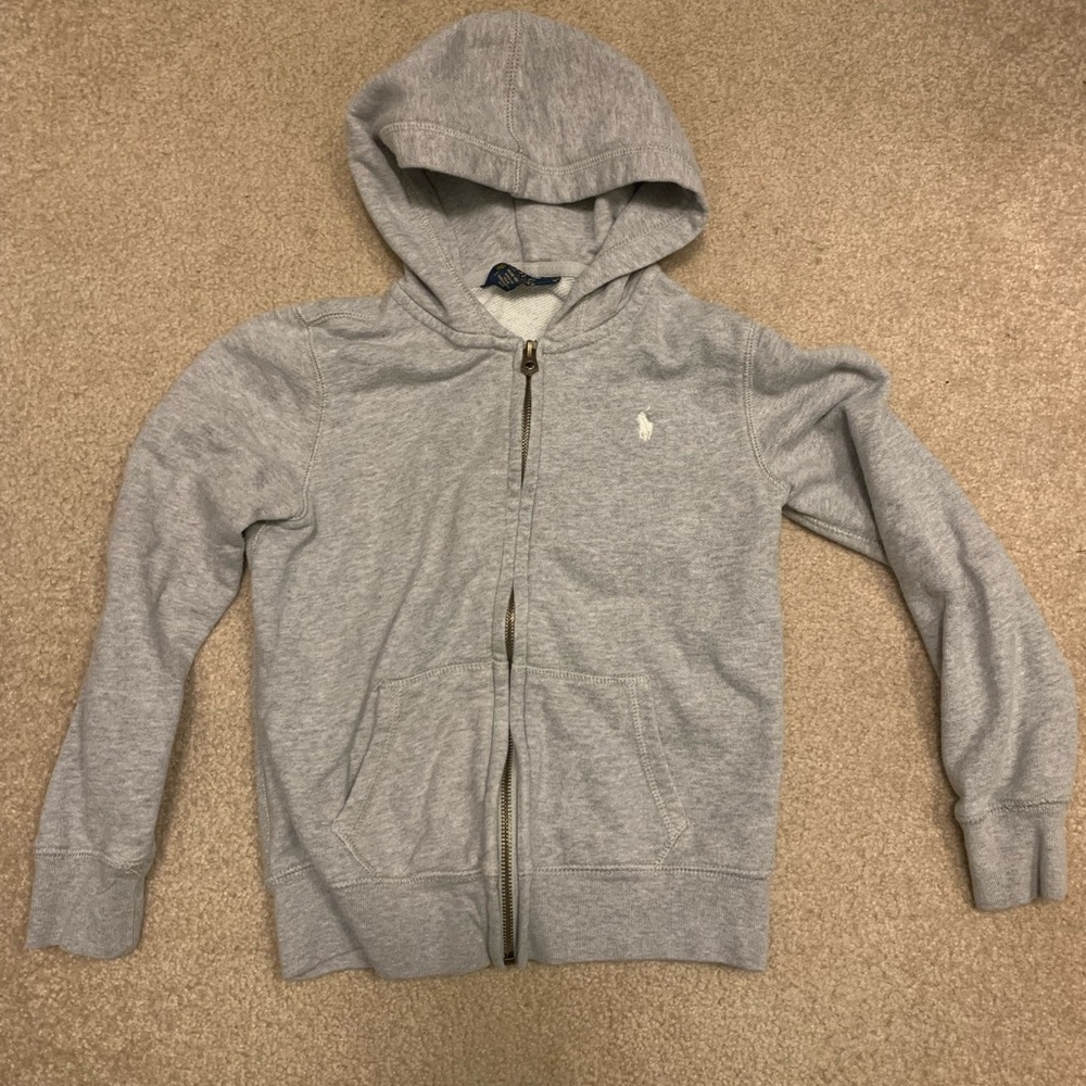 Kids Ralph Lauren Polo Sweatshirt- grey size 8-10